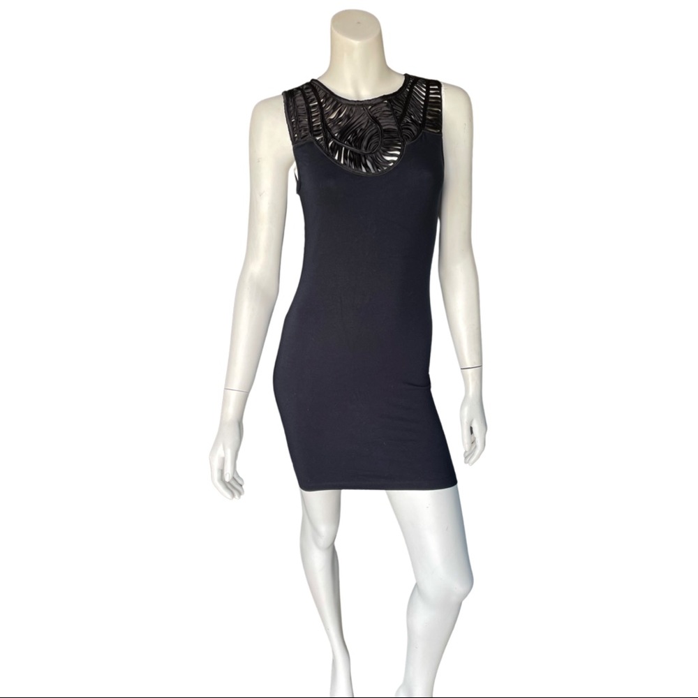 TOPSHOP Unique Black Mini Dress
